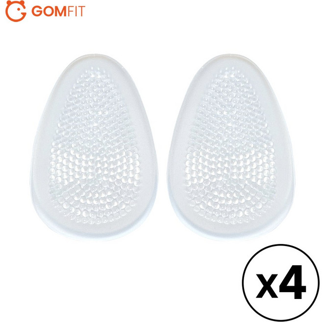 곰피트 2+2 하이힐 발보호 앞꿈치 뒤꿈치 미끄럼 방지 충격흡수 쿠션 패드 4세트(8P)