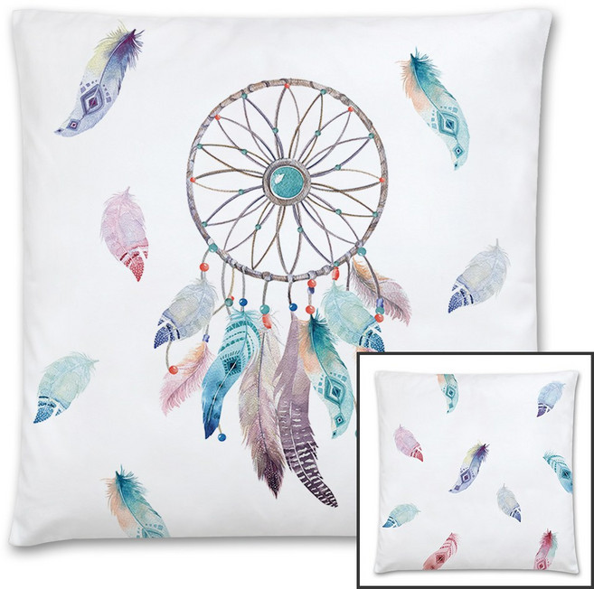 상상후 드림캐쳐 블루 식탁 방석커버 45x45