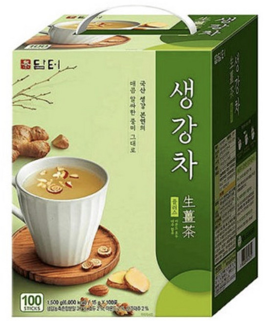 담터 생강차 플러스, 3개, 100개입