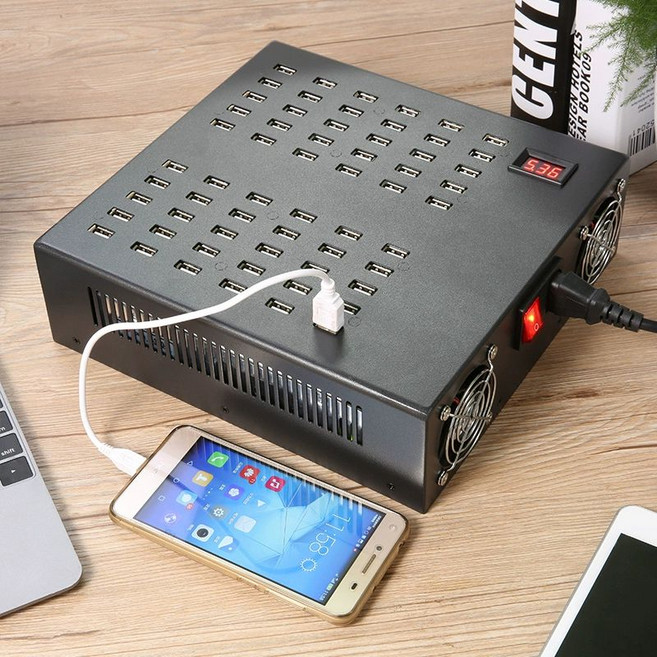 멀티포트충전기 휴대폰용 USB 충전기 고출력 노트북 30포트 200W 단일 1A, 20포트 200W 단일 2A 고속충전, 1개, 20포트 200w 2a 빠른 충전