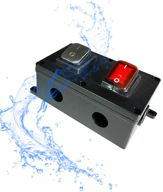<한정판매>다용도 야외 캠핑 방수 방진 스위치 노출 콘센트 오픈, 2. 방수 미니 노출박스 2구 SW, 블랙, 1세트, 70mm