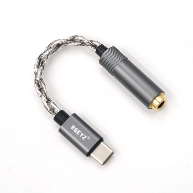 BQEYZ LIN 린 Type-C 고충실도 이어폰 변환 케이블, 4.4mm에서 Type-C로