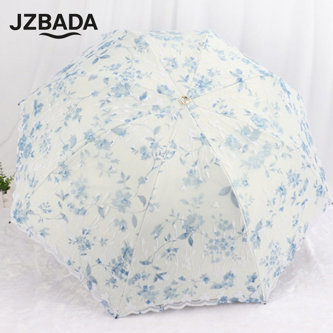 자외선 차단 양산 휴대용 레이스 여성 경량 양우산