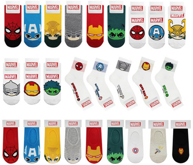 마블캐릭터양말