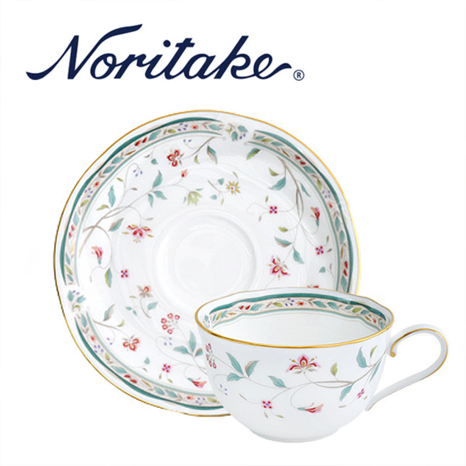 노리다케 하나사라사 220ml 커피잔 4409 도자기 찻잔, 1개