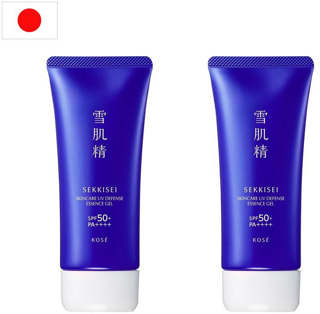 일본 설기정 sekkisei 세이키세 선크림 UV 에센스 선 썬 젤 90g 2개 SPF 50+ / PA ++++ 워터프루프