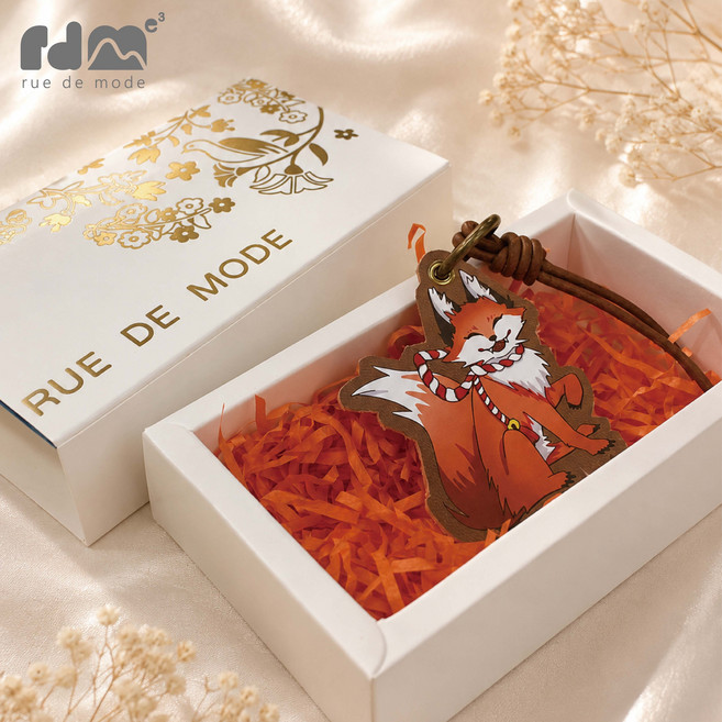 RUE DE MODE 日系卡通造型吊飾, 狐狸, 1個