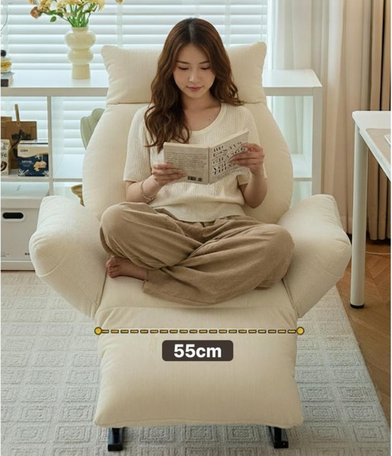 이케이로코 소파겸 편안한 의자 1인용리클라이너 아이보리 쇼파, 1개