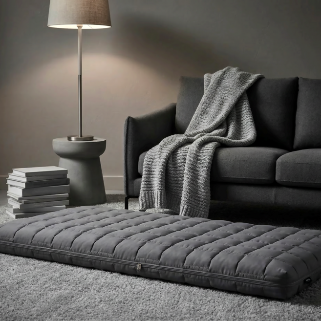 쿨자니 허리편한 7존 토퍼매트리스 15cm 9cm 고밀도 국산 자체제작, 다크그레이