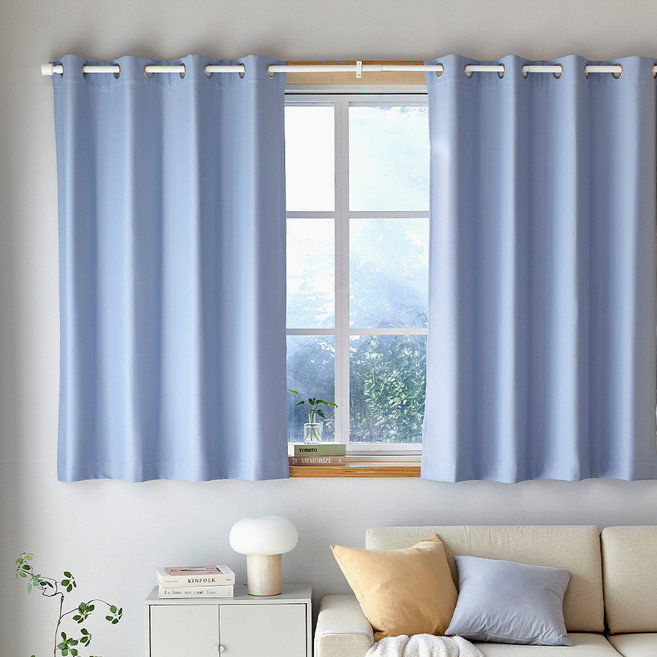 모던하우스 선셋 생활암막 아일렛형 창문커튼 2p