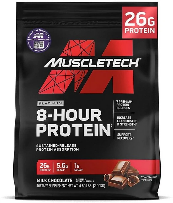 MuscleTech Phase8 단백질 파우더 | 유청 및 카제인 단백질 분말 혼합 | 초콜릿 4.6파운드(50인분), 2.09kg, 1개 - 쿠팡