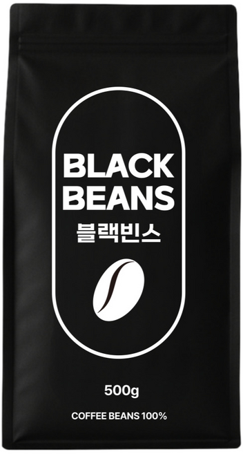 블랙빈스 탄자니아AA 고품질의 바디감 단품, 1개, 500g, 모카포트