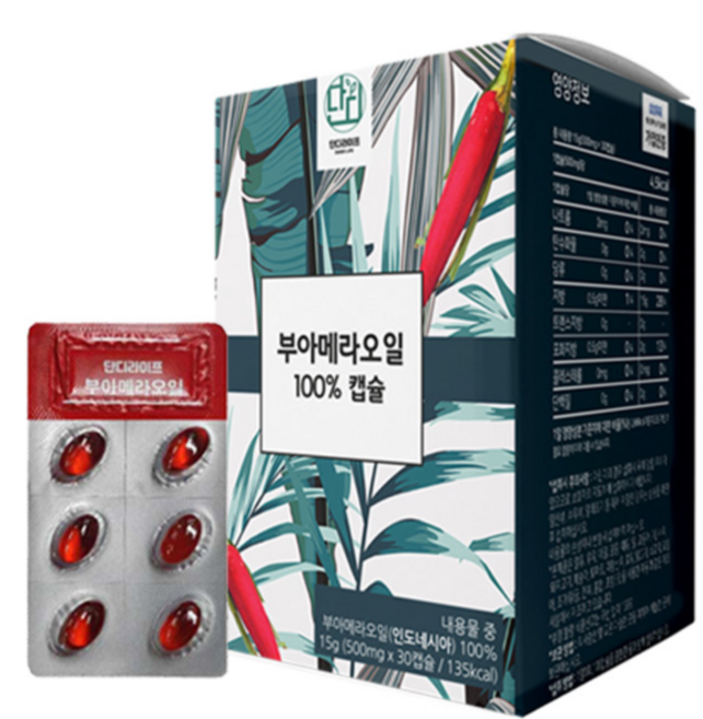 단디라이프 부아메라오일 100% 캡슐, 30정, 1개, 30정