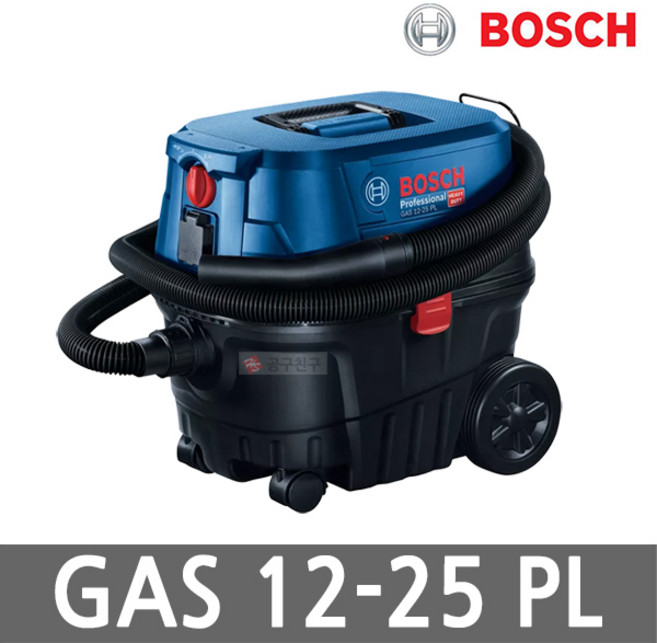 보쉬 GAS12-25PL 유선 건습식 청소기 1250W 집진기 25L 공업용 진공 060197C100, 1개