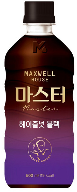 맥스웰하우스 마스터 헤이즐넛 블랙, 500ml, 3개