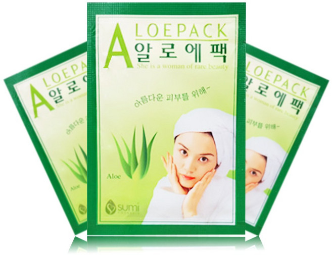 수미화장품 수미 일회용 마사지 팩 알로에팩 10ml