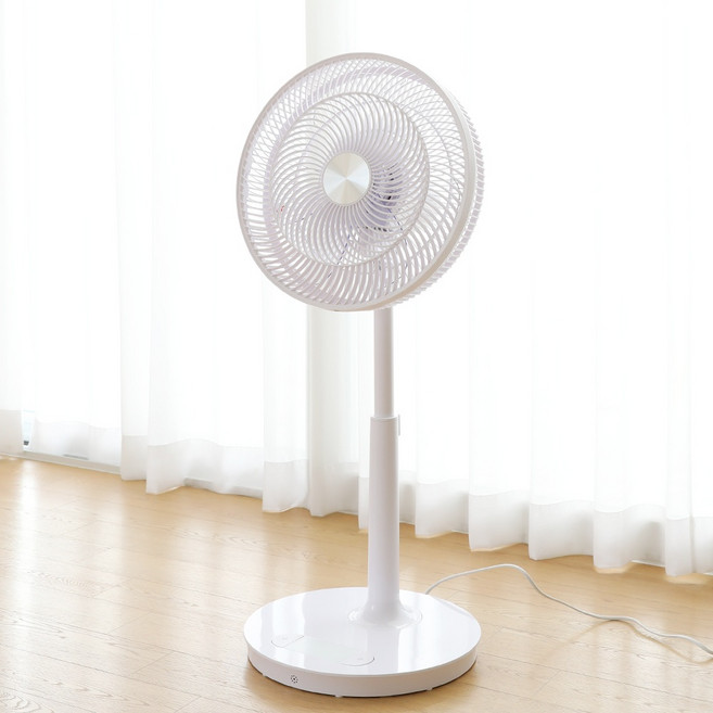 [2026년 NEW] 발터치 리모컨 풋터치 가정용 7엽 수면풍 선풍기, 단일상풍,화이트