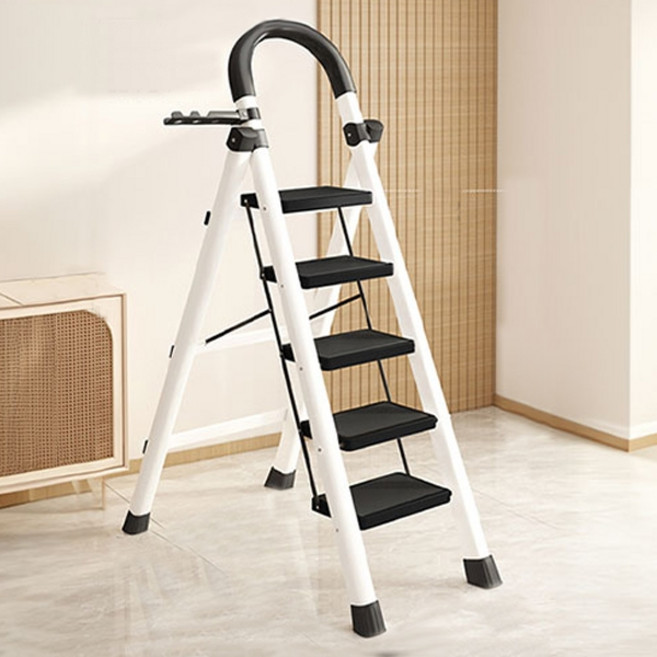 [5시주문건 당일배송] FOOI 접이식 가정용 사다리 3단 4단 5단 다용도 사다리, 5단사다리, 1개