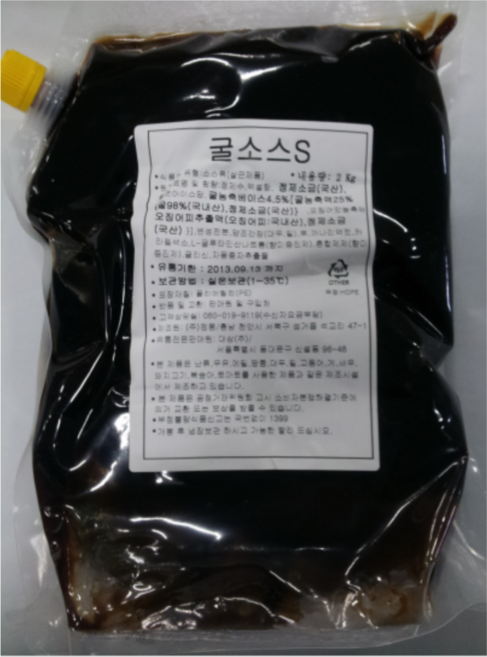 굴 소스 S 2KG 대상, 1개