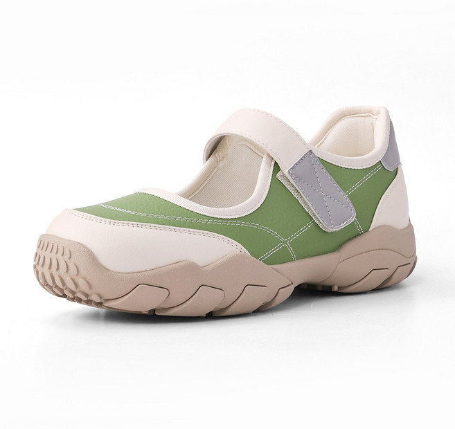 슈리오 여성 논슬립 벨크로 메리제인 캐주얼 스니커즈 4cm