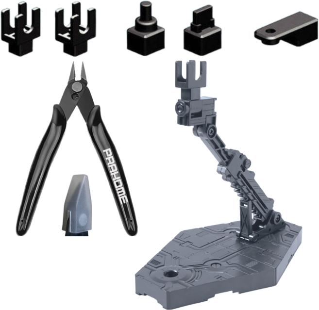 SD HG RG 액션베이스2 프라홈정밀니퍼, 1개, 그레이