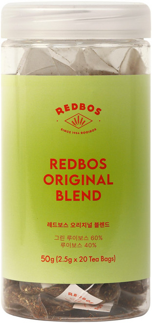 레드보스 오리지널 블렌딩 루이보스티, 1개, 20개입, 2.5g