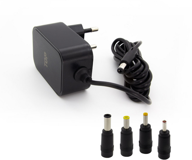솔탑 DC 12V2A CCTV 1.5m 다용도 멀티 어댑터 + 4종 젠더 세트, 1세트, SOLTOP-1825