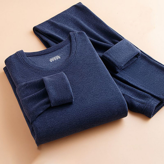 지고다그 남성 겨울 보온 내복 세트 발열 신축성 좋은 라운드넥 따뜻한 상하세트 SX72053