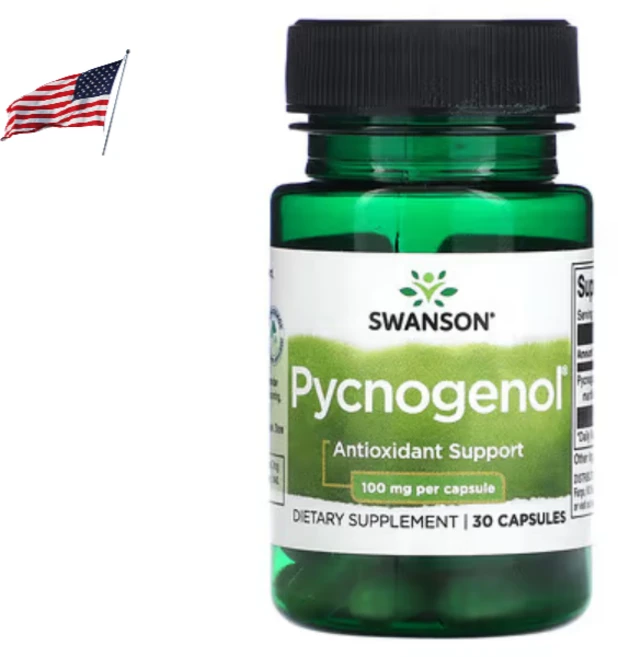 스완슨 피크노제놀 100mg 30캡슐 2개 소나무껍질, 30정 - 쿠팡