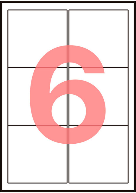 폼택 호환용 물류관리용 주소용 라벨지 LS-3102, 100매, 6칸