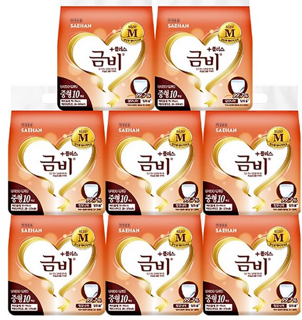 금비 팬티 기저귀 남녀공용 특대형, 중형, 80개입, 1개
