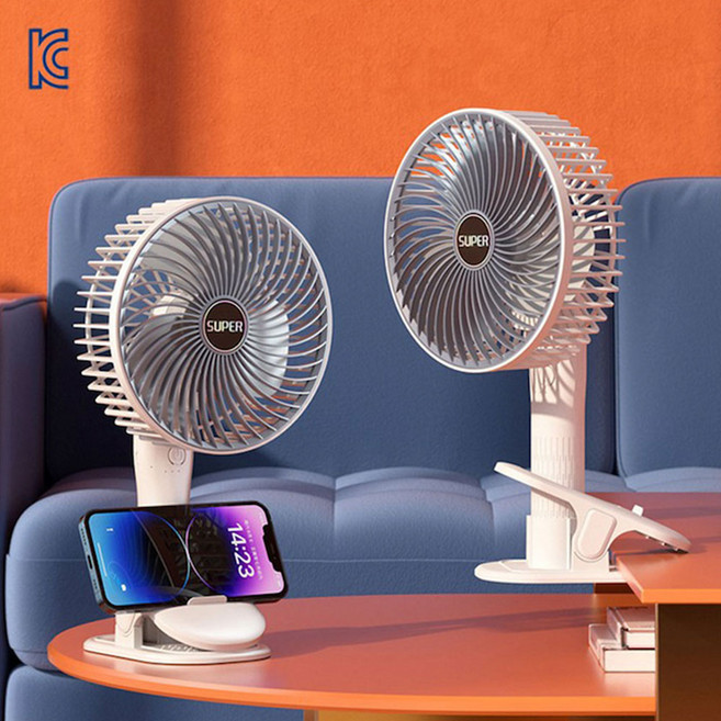 바디앱 무선 클립 집게 형 탁상용 선풍기 충전식 다용도, 1개