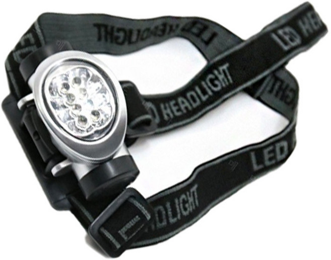 HC 안전모 헤드랜턴 후레쉬 조명 캠핑 낚시 핸즈프리 밴드, one, 1개