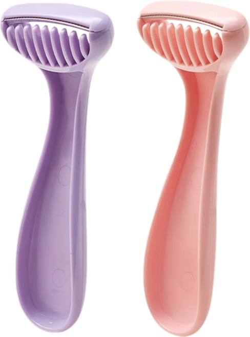 여성 면도기 제모기 퍼플+핑크, 1개, 2개입