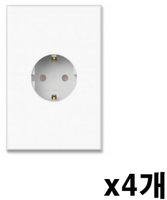Ti1 접지 1구 콘센트, 4개