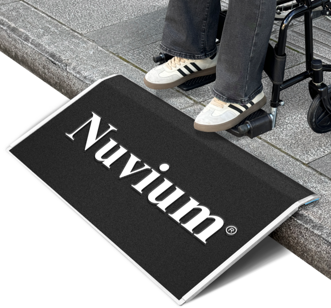 Nuvium 안전 방문턱 경사판 받침대, BLACK, 1개