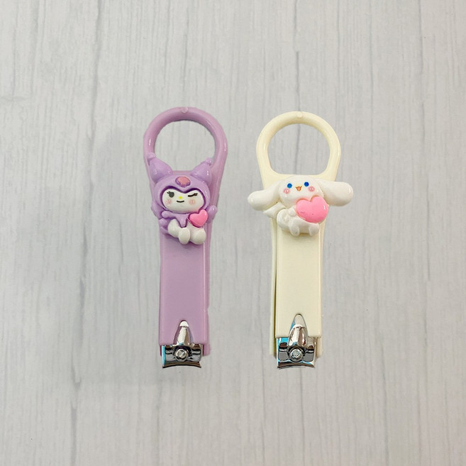 휴대용 베이비엔젤 캐릭터 손톱깎이세트, 1세트, 쿠로미+시나모롤
