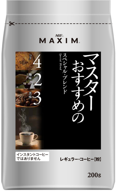 AGF Maxim 經典咖啡 大師推薦特調配方 200g [咖啡粉], 1個, 1入