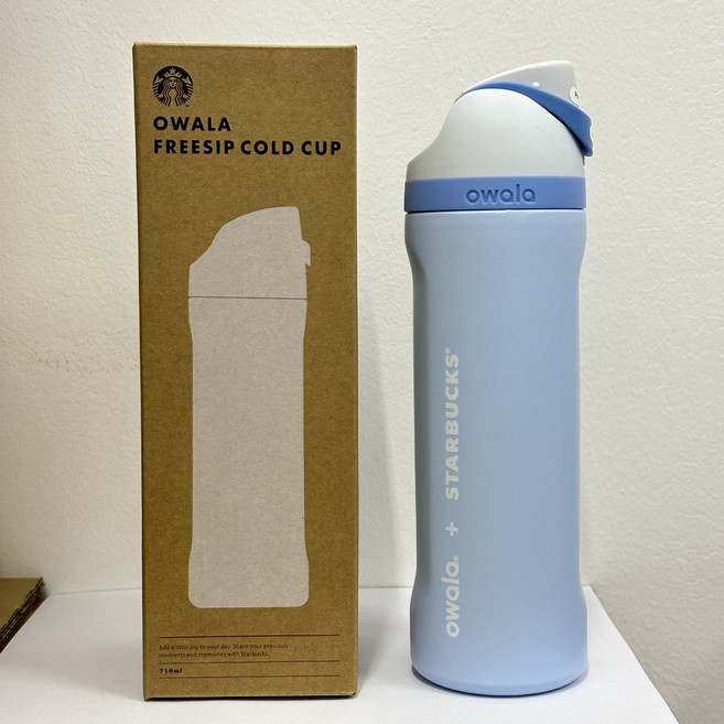 오왈라 Owala FreeSip 휴대용 스포츠 주전자 보온보냉병 24oz/710ml 32oz/950ml, 710ml, 스타벅스블루