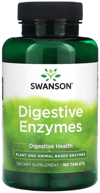 Swanson Digestive Enzymes 스완슨 소화 효소 180정, 1개 - 쿠팡