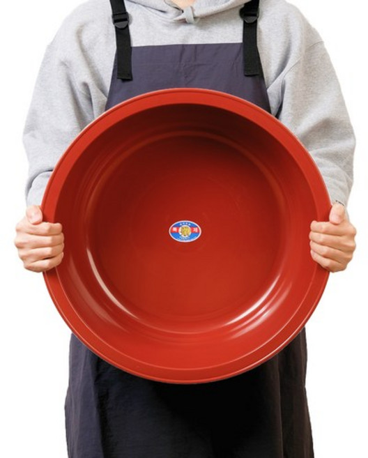 리빙패밀리 플라스틱 빨간 다라이, 1개