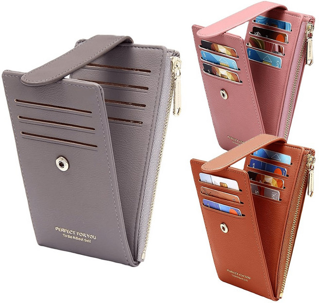 시크벤 9포켓 여자 지퍼 카드지갑