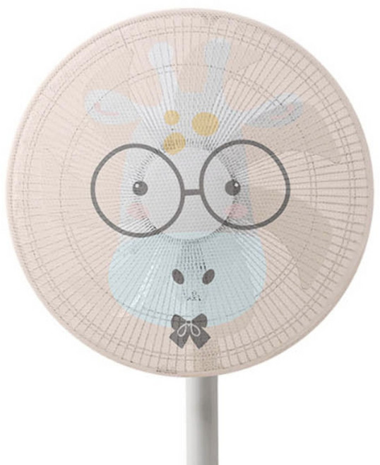 슈렌다 선풍기커버 손가락 보호 안전망, 1개, 기린, 멀티(혼합)컬러