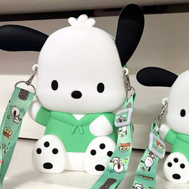 귀여운 포차코 인형 가방 말랑한 실리콘 캐릭터 크로스백 립스틱 차키 수납 파우치