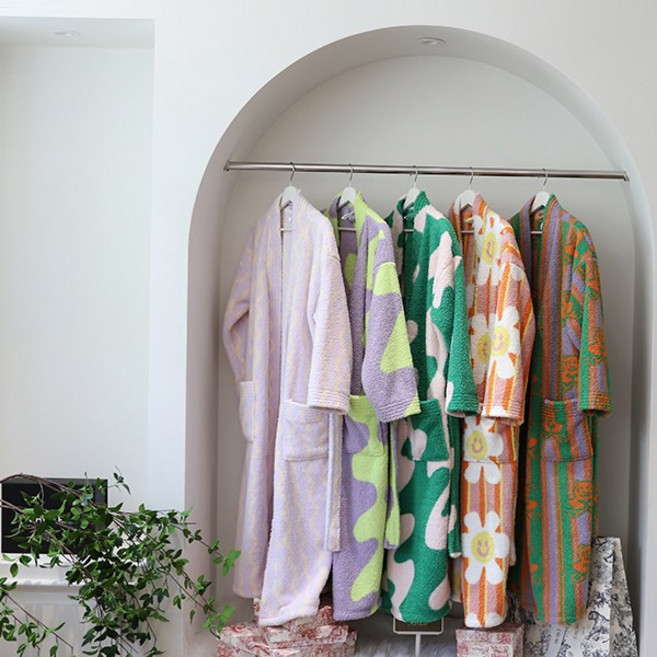 여성 수면잠옷 극세사 로브가운 호텔로브 골프 샤워가운 겨울 홈웨어