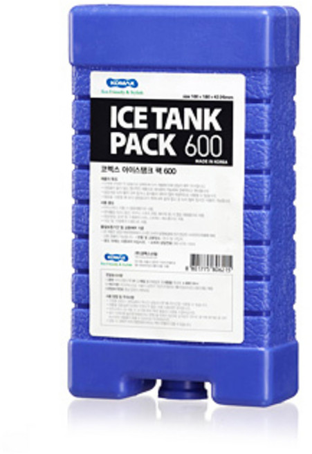코멕스 아이스탱크 팩 블루 0.6L(600cc) X 2개, 1개입