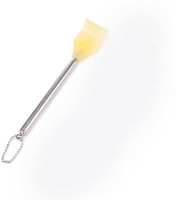 伸縮抓癢棒 不鏽鋼材質 輕巧便攜, 1個, 不求人 - 溫潤矽膠爪