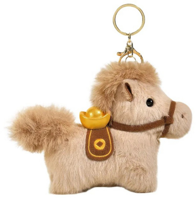 토이즈데이 행운 말 키링 붉은말 병오년 가방 꾸미기 아이템 단체 선물 구디백, 1개, 베이비, 9cm