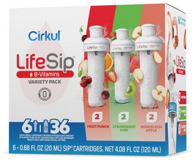 서큘 라이프쉽 Cirkul LifeSip 카트리지 총 6개 세트, 1박스