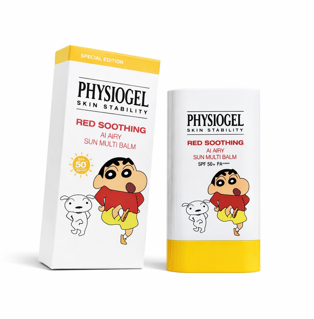 피지오겔 짱구 레드수딩 AI 에어리 썬 멀티 밤 SPF50+ PA++++, 17g, 1개